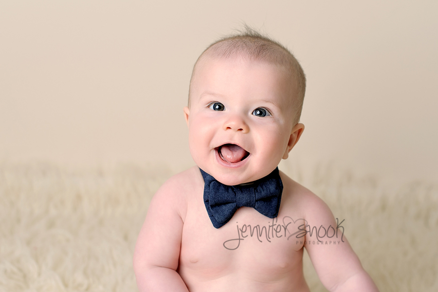 baby boy in bow tie