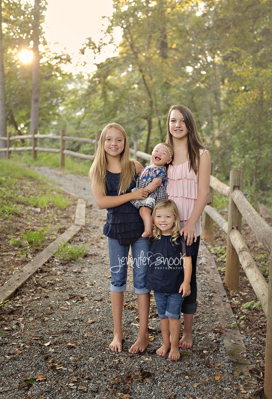 sisters in park